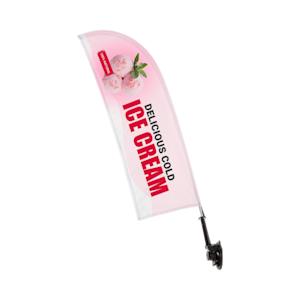 Raamvlaggen in druppel- of veervorm