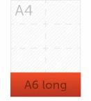 Icône flyer format A6 long ou A long 74x210 | Helloprint