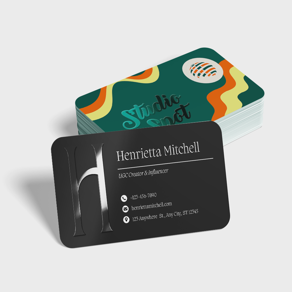 Tarjetas de visita de PVC blanco con acabado exclusivo