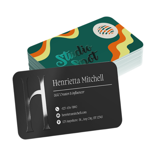 Biglietti da visita PVC bianco con finiture esclusive