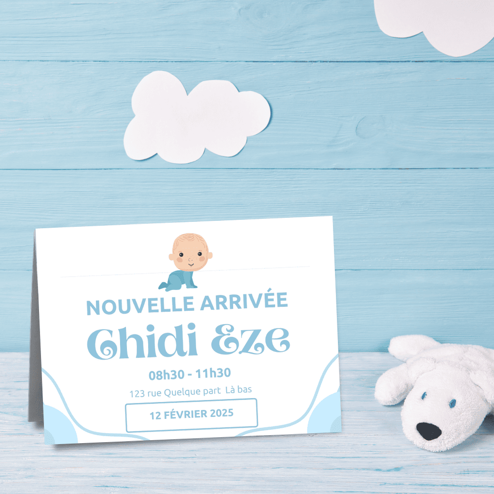 Faire-part de naissance personnalisé