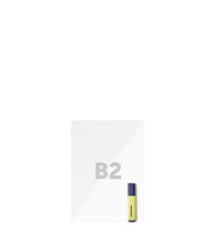 Icona che mostra le dimensioni del formato B2 HelloPrint