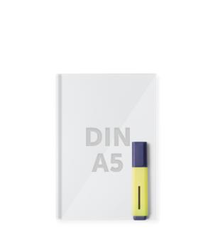Icon für DIN-A5 Broschüren, genutzt bei Helloprint