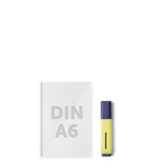 Icon für DIN-A6 Broschüren, genutzt bei Helloprint