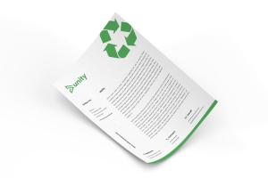 Be respectful of the envrionment with letterheads printed on recycled and biodegradable paper at Helloprint