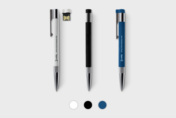 useful USB pens printed with your company name - available online at Helloprint