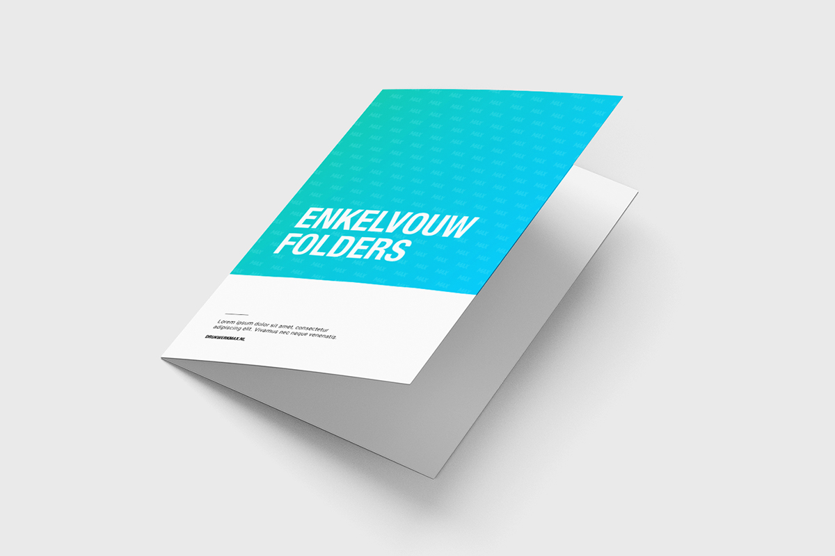 Enkelvouw folders