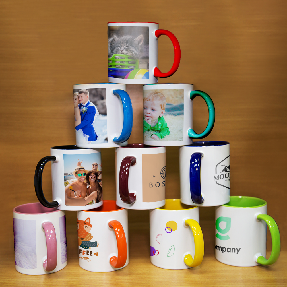 Mug anse colorée