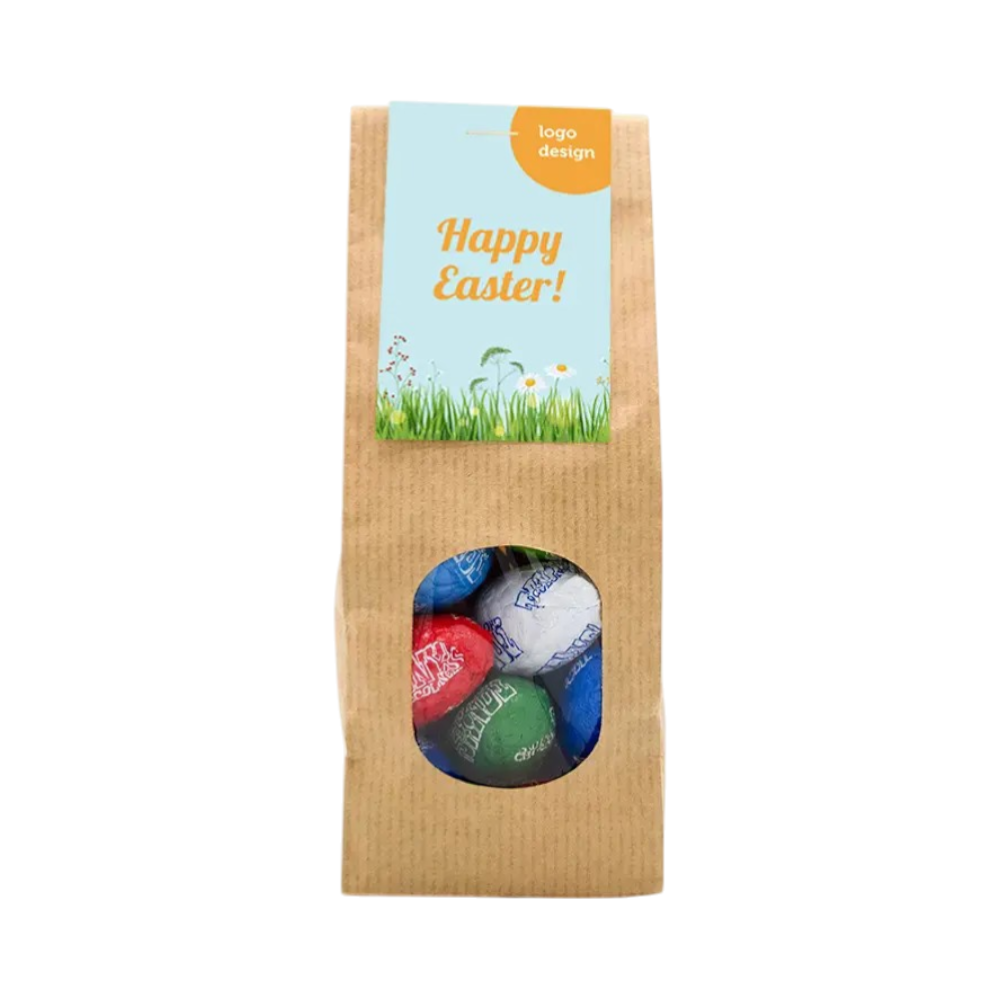 Papieren cadeauzakje met Tony's paaseieren