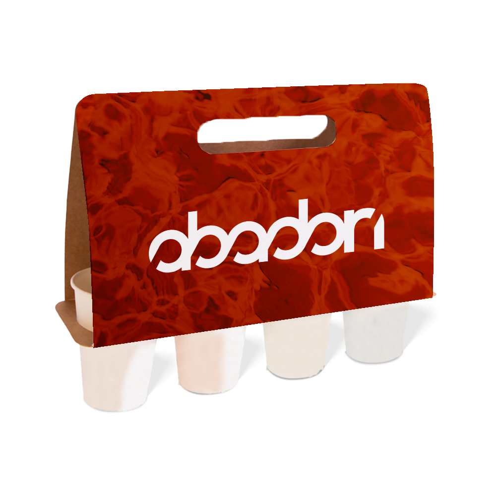 Kartonnen bekerhouder