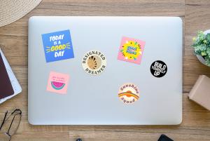 Ontwerp voor laptop stickers