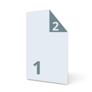 Dubbelzijdig bedrukt