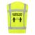 Gardez vos distances avec notre veste haute visibilité (jaune) - vue de dos