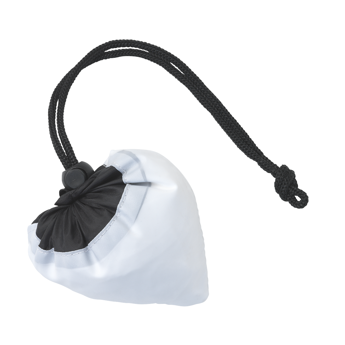 Reusable plastic bag with storage pouch. At Helloprint you can personalise the bag with your own logo or text.