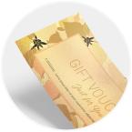 Metallic Gold paper material leafletsprinting.com