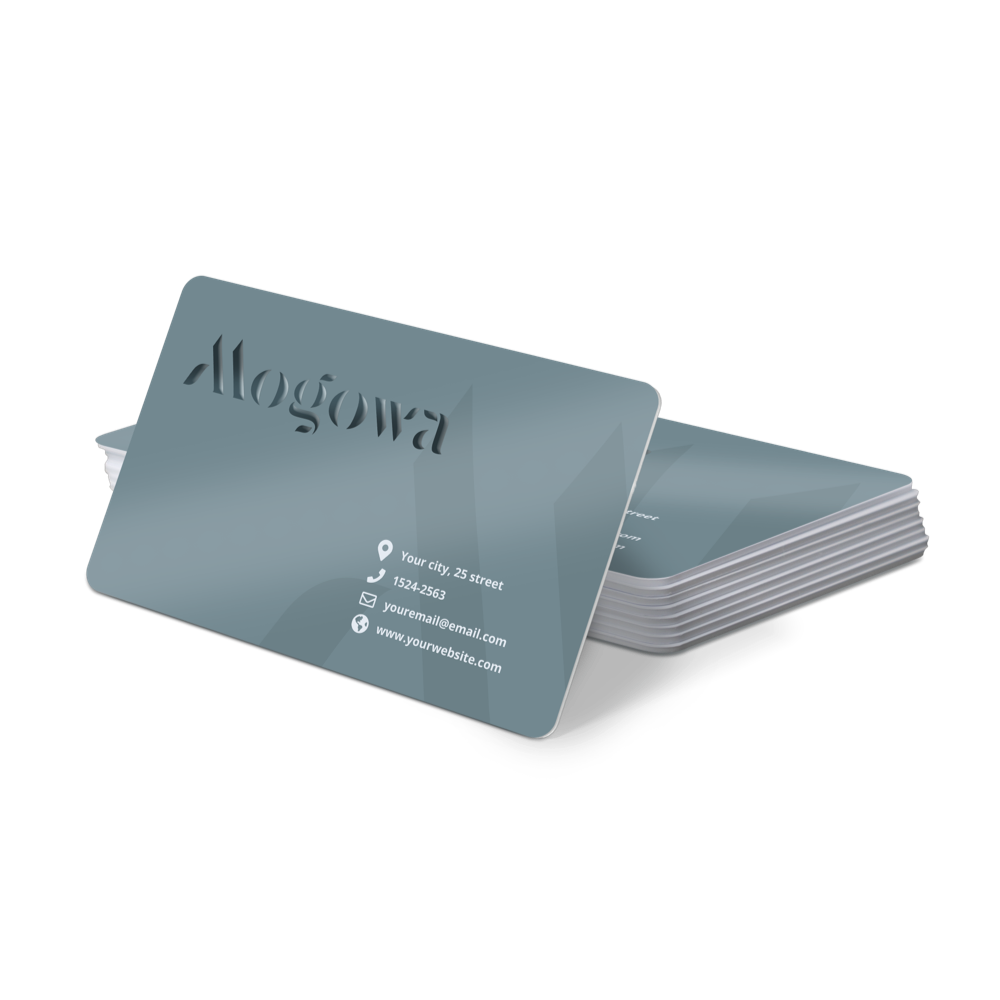 Biglietti da visita PVC bianco con finiture esclusive Helloprint