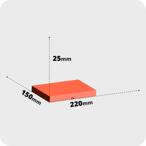 Doos met openslaande klep