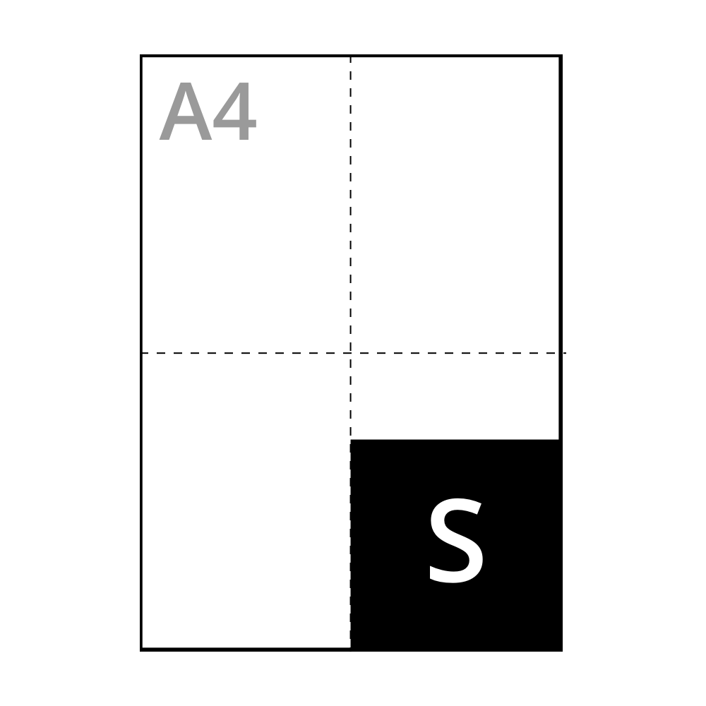 Carré petit <br> 105 x 105 mm
