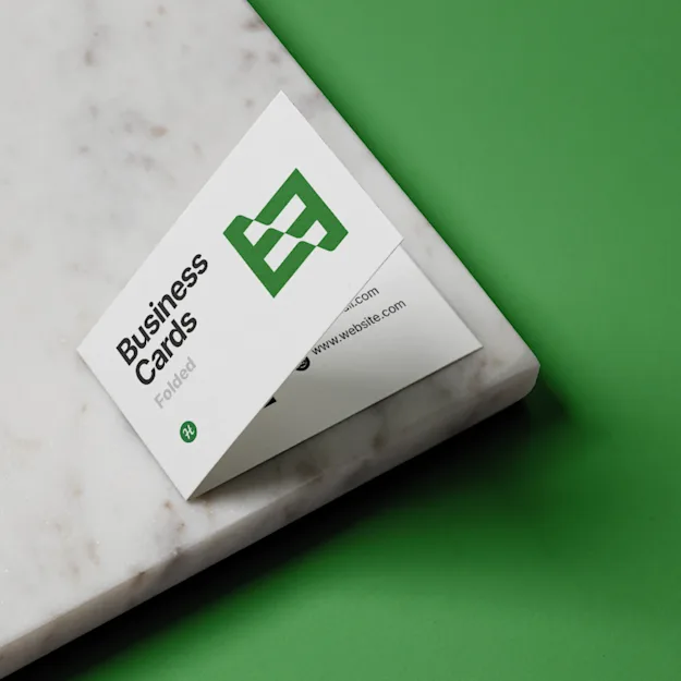 Folded Business Cards