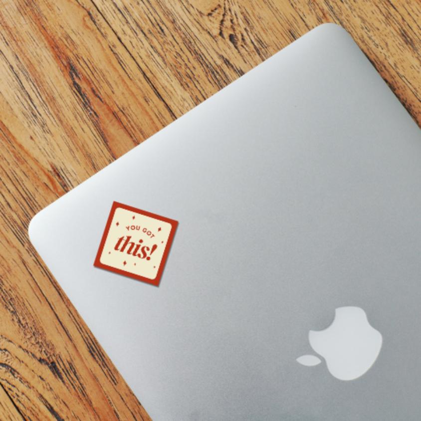 Laptop Sign Label Laptop Stickers - Personalise and Promote Your Device