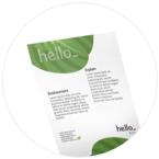Flyer 100% papier recyclée de 90g disponible chez Helloprint