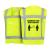 Gilet de sécurité jaune avec design gardez vos distances pré-imprimé