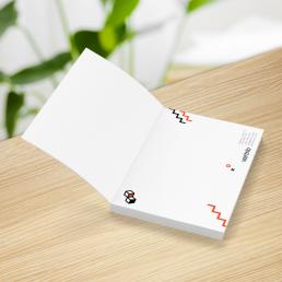 Sticky notes with softcover personalisation