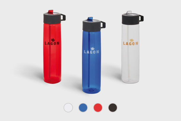 Personalised Drinking bottle with straw printed with your name or design with Helloprint