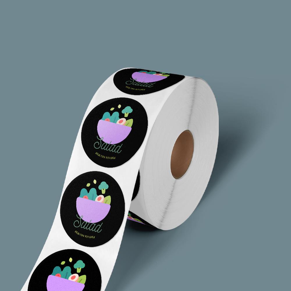 Voedselveilige stickers op rol bedrukken | Drukzo