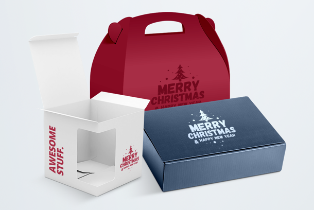 Personalised gift boxes make your Christmas gifts even more special - print yours online with Helloprint