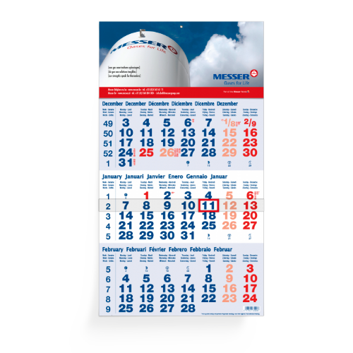 Custom Printed 3 Month Calendar | Helloprint