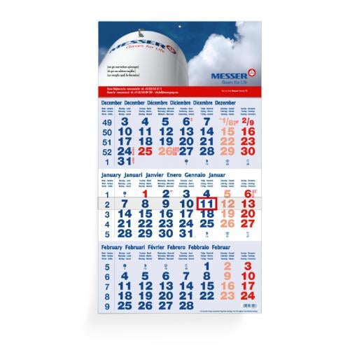 Custom Printed 3 Month Calendar Helloprint