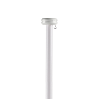 Pole (200cm) with white top