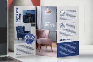 Custom printed z fold leaflets available at Helloprint