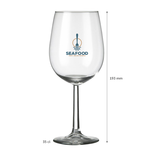 A Cabernet Blanc wine glass available with custom printing solutions at cheap prices at Helloprint