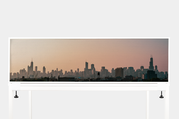 Akoestische bureau scheidingswand