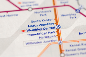 A map icon of Brent used to indicate that Helloprint offers printing solutions in Brent