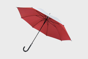 Paraguas con superficie plateada