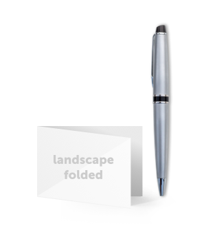 Landscape Folded Business Cards