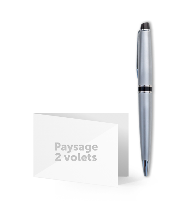 Cartes de visite double paysage