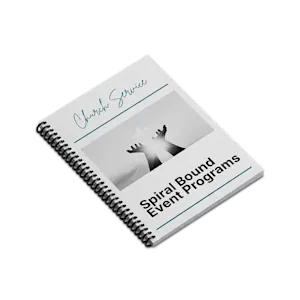  Spiral Bound Event Programs