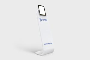 Unity white printed tablet stand